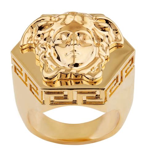 anello uomo versace leone|Anello medusa bicolor .